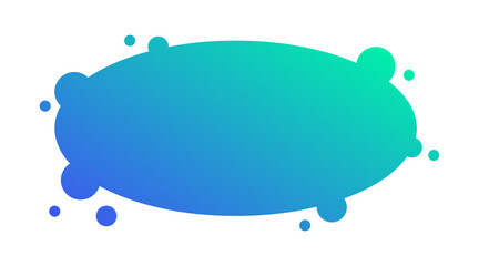 gradient oval bubble