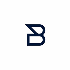 letter B logo design concept