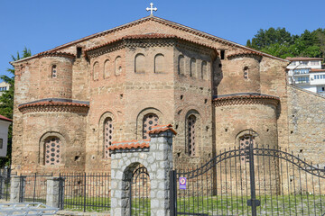 Fototapeta premium View at the church of Saint Sophia in Ohrid, Macedonia