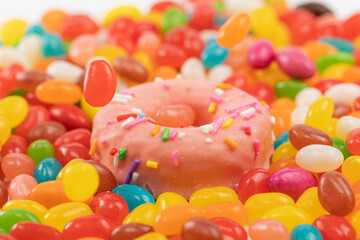 Fototapeta na wymiar Get a close-up of a delicious doughnut