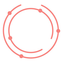 colorful abstract circle frame
