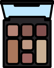 Beauty cosmetic make up vector shape
