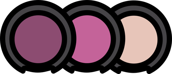 Beauty cosmetic make up vector shape