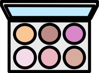 Beauty cosmetic make up vector shape