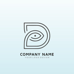 logo for lake area community dental practice letter D
