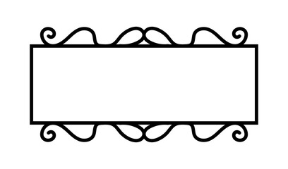 abstract rectangle text frame