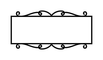 abstract rectangle text frame