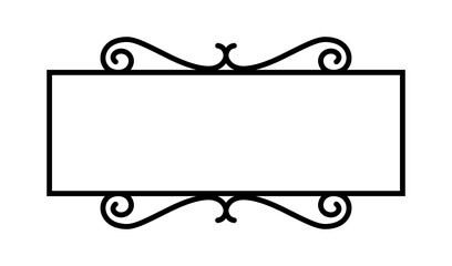 abstract rectangle text frame