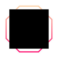 black geometric frame