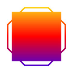 gradient geometric frame