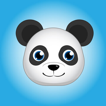Panda image jpg print, baby shower card. hello panda cartoon illustration, greeting card, kids cards for birthday poster or banner, doodle invitation
