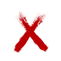 brush stroke alphabet letter
