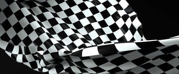 Obraz premium checkered flag, end race background