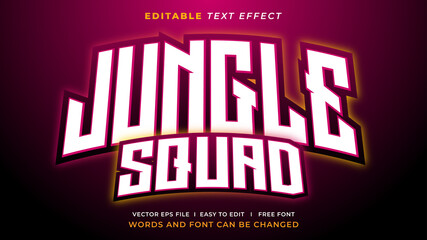 Gaming esport 3d editable text effect © hiznysyahril
