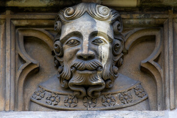 Sculpture on the Exterior of York Minster in York, UK