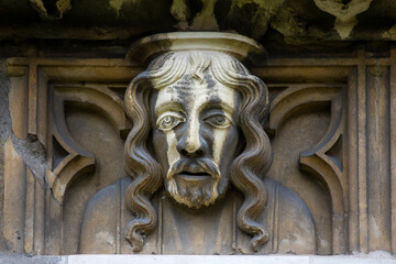 Sculpture on the Exterior of York Minster in York, UK