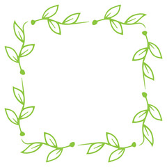 square leaves frame