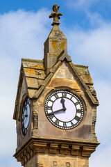 Clock Tower in Thirsk, North Yorkshire, UK