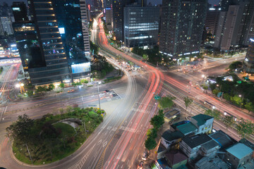 Obraz premium Street night view