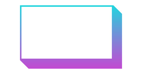 gradient rectangle box frame
