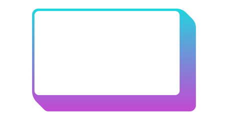 gradient rectangle box frame
