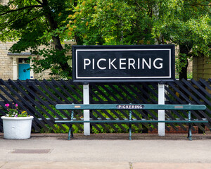 Pickering Railway Station in North Yorkshire, UK