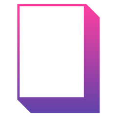 gradient rectangle box frame