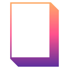 gradient rectangle box frame
