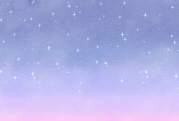 背景素材_水彩テクスチャ_星空
