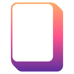 gradient rectangle box frame
