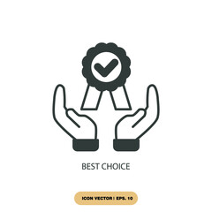 best choice icons  symbol vector elements for infographic web