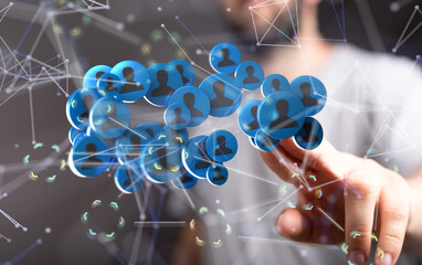 HR - Human resources management and recruitment concept