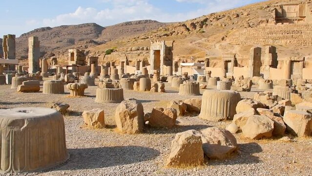 Persepolis, Old Persian: Pārsa - was the ceremonial capital of the Achaemenid Empire (ca. 550&ndash;330 BCE). It is situated 60 km northeast of the city of Shiraz in Fars Province, Iran