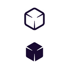 dice  simple logo vector illustration design template