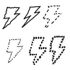 illustration of an background with dots lightning