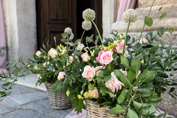 Fototapeta na wymiar Wedding flowers decorations.