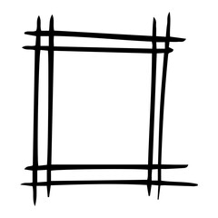 hand drawn square frame