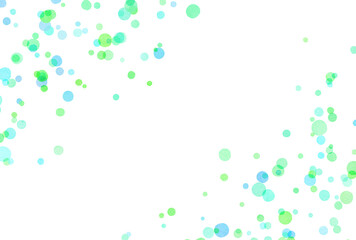 背景素材_水彩_水玉模様