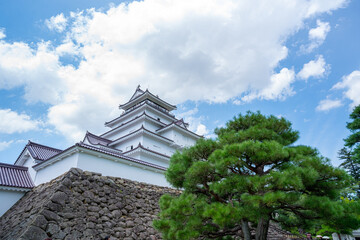 Obraz premium 福島県の鶴ヶ城