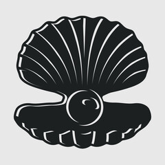 Seashell Silhoutte SVG Cut File, Shellfish Svg, Beach Shell Svg, Ocean Animals Svg,