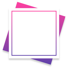 gradient infographic square card