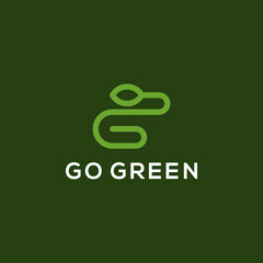Letter G Green Logo Design