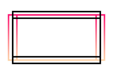 gradient rectangle frame