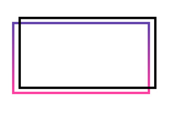 Obraz premium gradient rectangle frame