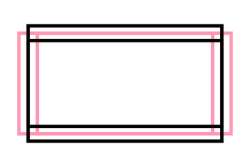 colorful rectangle frame