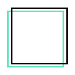 colorful square frame
