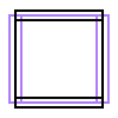 colorful square frame