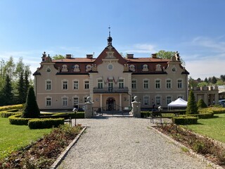 Fototapeta na wymiar Berchtold Castle in Kunice, Czech Republic