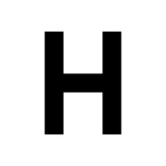 black alphabet letter font