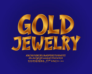 Beautiful label Gold jewelry for for products and advertising
